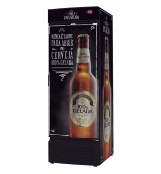 Cervejeira Fricon 565 Litros 8 Cx Adesivada Preta - 110v - Vcfc-565
